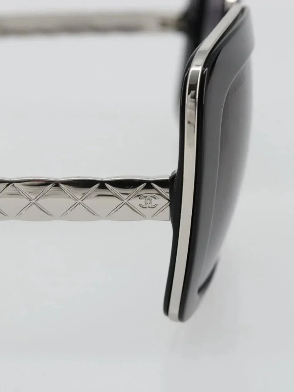 CHANEL Sunglasses plastic Black CC Auth BA13441M sabartea.com